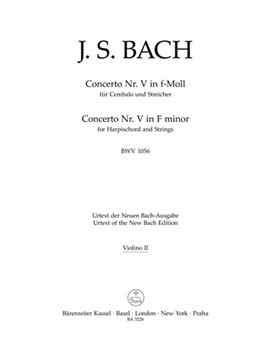 Concerto for Harpsichord and Strings Nr. 5 F minor BWV 1056 by Bach Johann Sebastian for