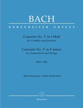 Concerto In F Minor #5 BWV 1056 by Bach Johann Sebastian - Breig Werner - for 2 Piano 4 Hands