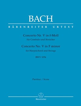 Concerto for Harpsichord and Strings Nr. 5 F minor BWV 1056 by Bach Johann Sebastian for Harpisc.-s