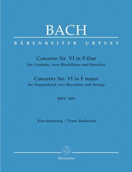 Concerto #6 BWV 1057 by Bach Johann Sebastian - Breig Werner - for 2 Piano 4 Hands