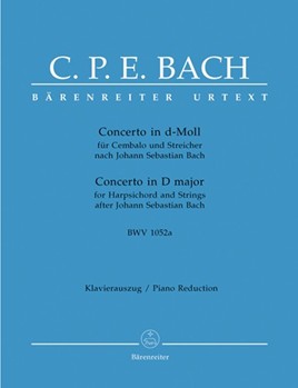 Concerto In D Minor BWV1052A by Bach Johann Sebastian - Bach C.P.E. - for 2 Piano 4 Hands