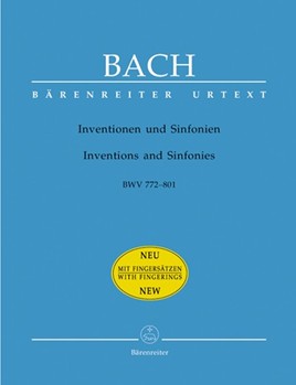 2 & 3 Part Inventions & Sinfonias (with fingering) by Bach Johann Sebastian for Piano