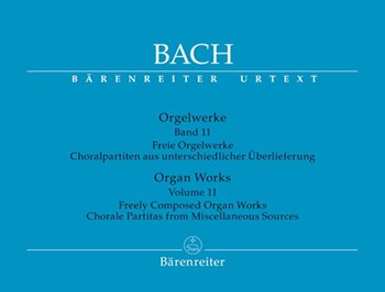 Organ Works Volume 11 by Bach Johann Sebastian for Organ