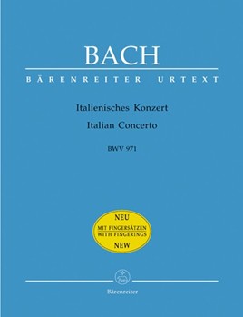 Italian Concerto with fingering by Bach Johann Sebastian for Piano