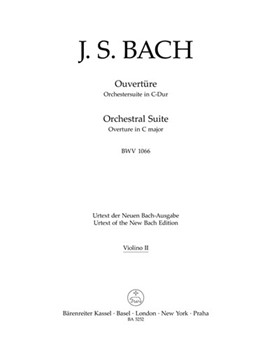 Orchestral Suite (Overture) C major BWV 1066 by Bach Johann Sebastian for