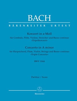 Concerto for Harpsichord, Flute, Violin, Strings and Basso continuo in A minor BWV 1044 "Triple Concerto"
