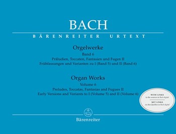 Organ Works Volume 6 by Bach Johann Sebastian for Organ
