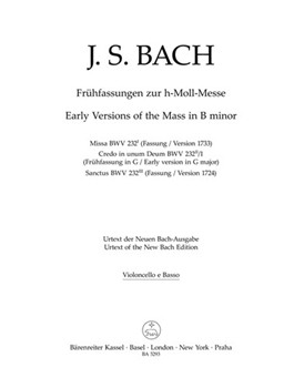 Early Versions of the Mass BWV 232 by Bach Johann Sebastian for