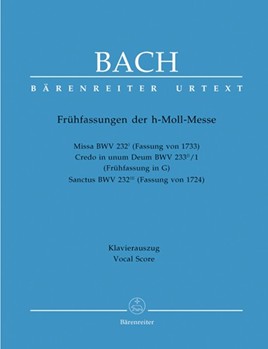 Mass In B Minor Early Version by Bach Johann Sebastian - Kohs Andreas - for SATB (Early Version)