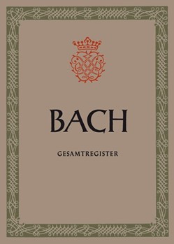 Gesamtregister by Bach Johann Sebastian for