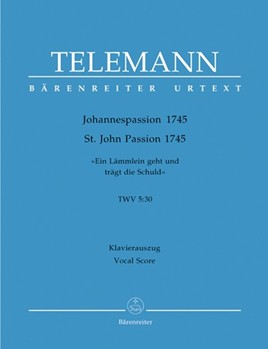 St John Passion 1745 by Telemann Georg Philipp - Kroupova Olga - for SATB
