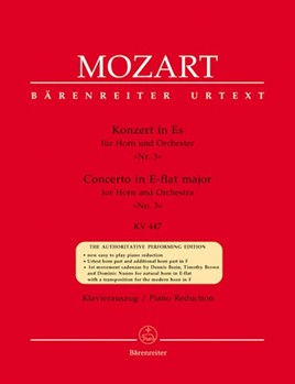 Concerto for Horn and Orchestra Nr. 3 E-flat major K. 447 Hn-solo/2c