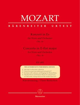 Concerto #4 In E-flat Major K495 by Mozart Wolfgang Amadeus - Schelhaas Martin - for French Horn and Piano