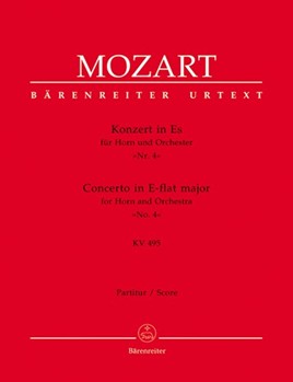 Concerto for Horn and Orchestra Nr. 4 E-flat major K. 495 by Mozart Wolfgang Amadeus for Hn-Solo/2O