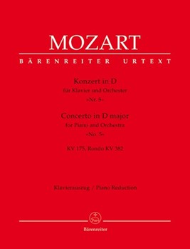 Concerto #5 K175 D Major Rondo K382 by Mozart Wolfgang Amadeus - Topel - for 2 Piano 4 Hands