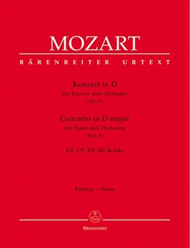Concerto for Piano and Orchestra Nr. 5 D major K. 175 K. 382 Rondo by Mozart Wolfgang Amadeus for Piano-Solo