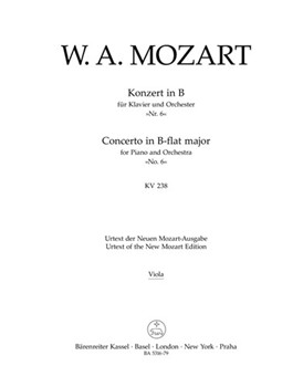 Concerto for Piano and Orchestra Nr. 6 B-flat major K. 238 by Mozart Wolfgang Amadeus for