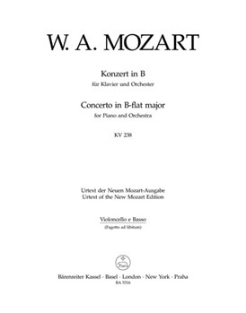 Concerto for Piano and Orchestra Nr. 6 B-flat major K. 238 by Mozart Wolfgang Amadeus for