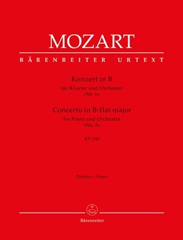 Concerto for Piano and Orchestra Nr. 6 B-flat major K. 238 by Mozart Wolfgang Amadeus for Piano-Solo