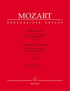 Concerto for Piano and Orchestra Nr. 26 D major K. 537 "Coronation Concerto" by Mozart Wolfgang Amadeus for Piano-Solo