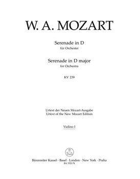 Serenade D major K. 239 (Serenata notturna) by Mozart Wolfgang Amadeus for