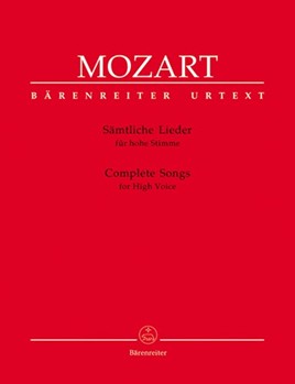 Complete Songs by Mozart Wolfgang Amadeus for High Voice Collection