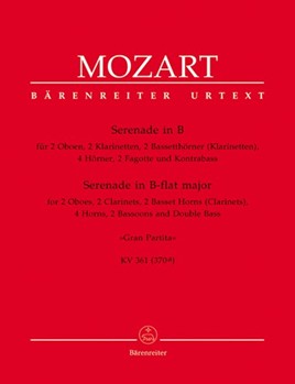 Grand Partita in Bb Major KV 361 (Parts) by Mozart Wolfgang Amadeus - Leeson / Zaslaw - for Cham Winds