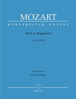 Dixit Et Magnificat Kv193 by Mozart Wolfgang Amadeus - Focke Martin - for SATB
