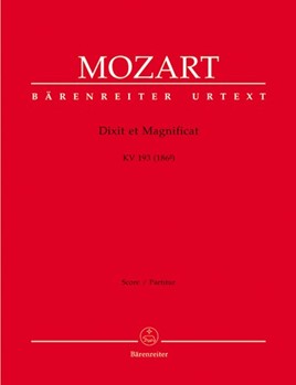 Dixit et Magnificat K. 193 (186g) by Mozart Wolfgang Amadeus for SSolo/ASol