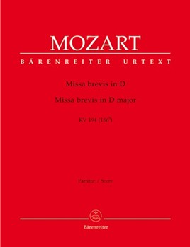 Missa Brevis In D Kv194 by Mozart Wolfgang Amadeus for Full Score