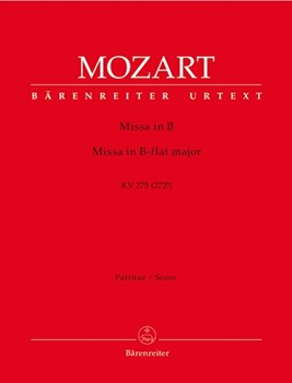 Missa brevis B-flat major K. 275 (272b) by Mozart Wolfgang Amadeus for SSolo/ASol