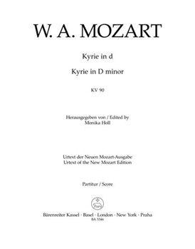 Kyrie D minor K. 90 by Mozart Wolfgang Amadeus for Mixed Choir