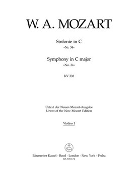 Symphony Nr. 34 C major K. 338 by Mozart Wolfgang Amadeus for