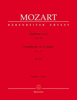 Symphony Nr. 15 G major K. 124 by Mozart Wolfgang Amadeus for 2Ob/2Hn/St