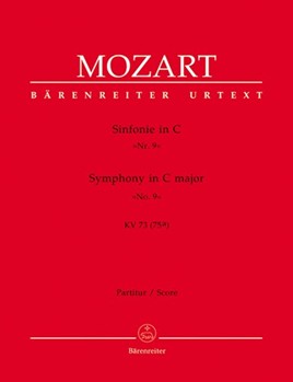 Symphony Nr. 9 C major K. 73(75a) by Mozart Wolfgang Amadeus for 2Ob/2Hn/2T