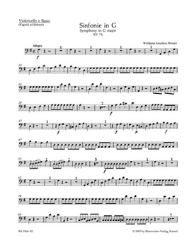 Symphony Nr. 10 G major K. 74 by Mozart Wolfgang Amadeus for