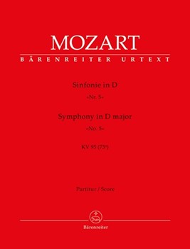 Symphony Nr. 45 D major K. 95 (73n) by Mozart Wolfgang Amadeus for 2Fl/2Ob/ba