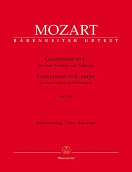 Concertone In C Major Kv190 by Mozart Wolfgang Amadeus - Woodfull-Harris Douglas - for Str Duet W