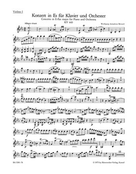 Concerto for Piano and Orchestra Nr. 14 E-flat major K. 449 by Mozart Wolfgang Amadeus for