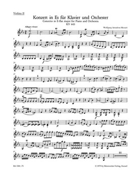 Concerto for Piano and Orchestra Nr. 14 E-flat major K. 449 by Mozart Wolfgang Amadeus for
