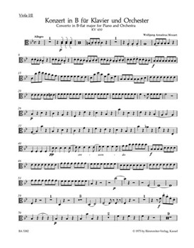 Concerto for Piano and Orchestra Nr. 15 B-flat major K. 450 by Mozart Wolfgang Amadeus for