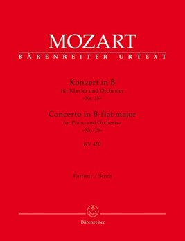 Concerto for Piano and Orchestra Nr. 15 B-flat major K. 450 by Mozart Wolfgang Amadeus for Piano-Solo