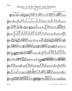Concerto for Piano and Orchestra Nr. 18 B-flat major K. 456 by Mozart Wolfgang Amadeus for