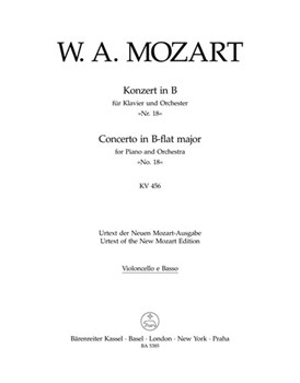 Concerto for Piano and Orchestra Nr. 18 B-flat major K. 456 by Mozart Wolfgang Amadeus for