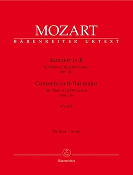 Concerto for Piano and Orchestra Nr. 18 B-flat major K. 456 by Mozart Wolfgang Amadeus for Piano-Solo