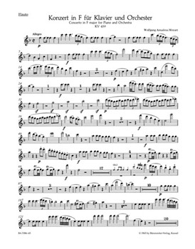 Concerto for Piano and Orchestra Nr. 19 F major K. 459 by Mozart Wolfgang Amadeus for