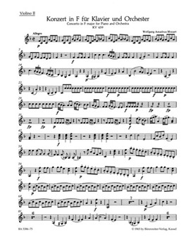Concerto for Piano and Orchestra Nr. 19 F major K. 459 by Mozart Wolfgang Amadeus for