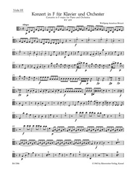 Concerto for Piano and Orchestra Nr. 19 F major K. 459 by Mozart Wolfgang Amadeus for