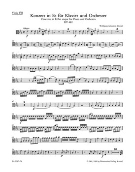 Concerto for Piano and Orchestra Nr. 22 E-flat major K. 482 by Mozart Wolfgang Amadeus for