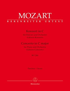 Concerto for Piano and Orchestra Nr. 8 C major K. 246 "Lutzow Concerto" by Mozart Wolfgang Amadeus for Piano-Solo